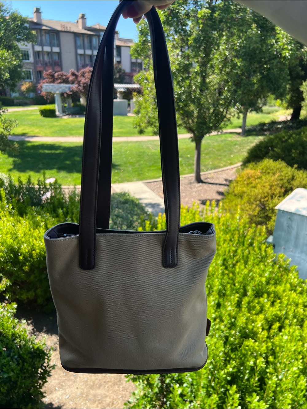 Vintage Coach tan Tote Canvas